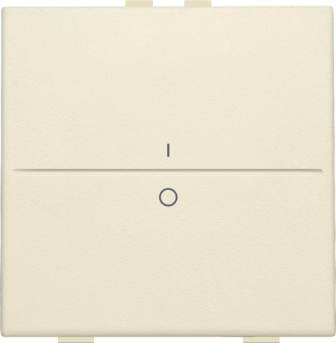Touche simple i/0 pour interrupteur/bouton sans fil à 2 contacts cream Niko Home Control