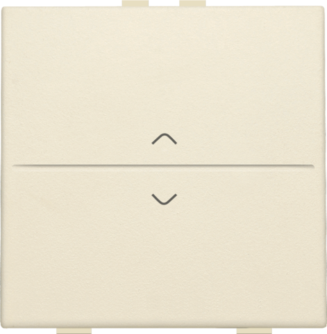 Touche simp. flèches pr interrupteur/bouton sans fil, 2 contacts cream Niko Home Control