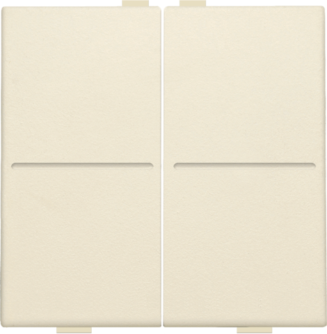 Touche dbl interrupteur/bouton-poussoir sans fil à 4 commandes cream Niko Home Control