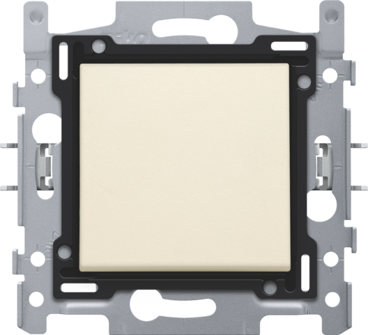 Bouton-poussoir 10a, no/nf, 4 bornes, bornes à vis cream