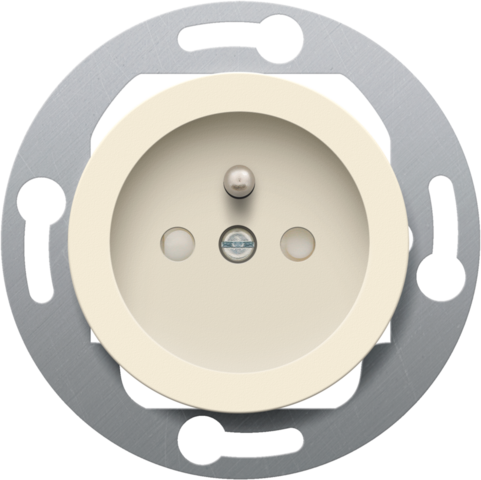 Prise colorée pour boîtes de sol, 28,5mm, connexion rapide cream