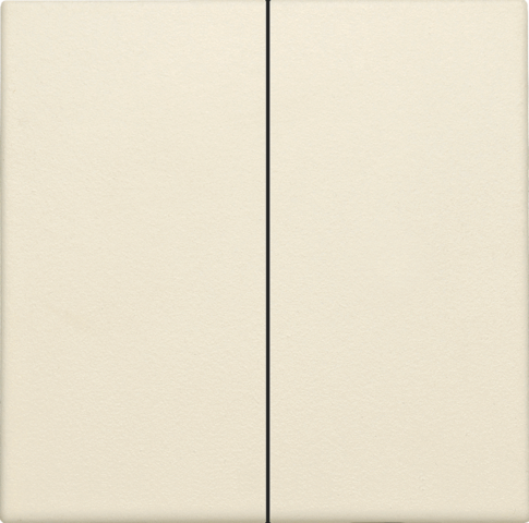 Set de finition interrupteur ou bouton-poussoir double électr. cream Niko Home Control