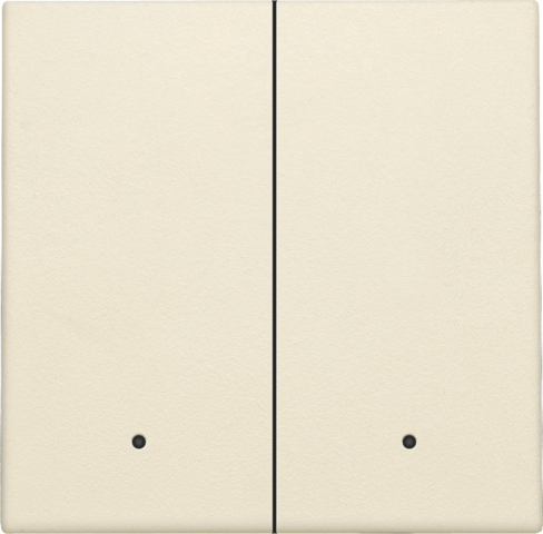 Set de finition interrupteur/bouton dbl électron., avec lentille cream Niko Home Control