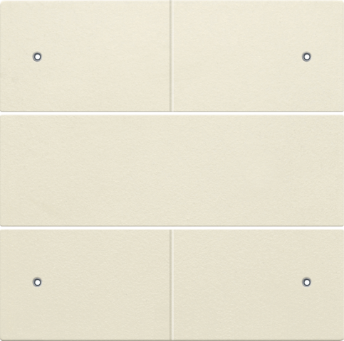 Set de finition bouton-pouss. quadr. libre de potentiel 24v, led cream Niko Original