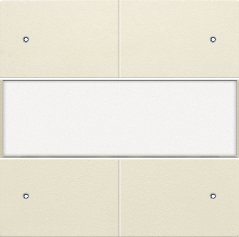 Set de finition bouton quadr., libre de potent., étiquette, led cream Niko Original