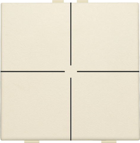 Bouton-poussoir quadruple pour niko home control cream Niko Original
