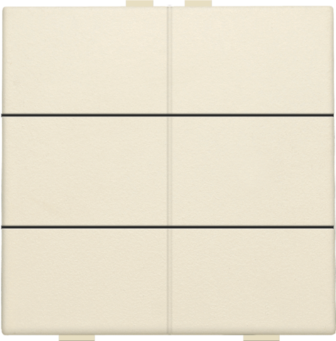 Bouton-poussoir sextuple pour niko home control cream Niko Home Control