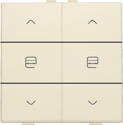 Commande de moteur double pour niko home control cream Niko Home Control