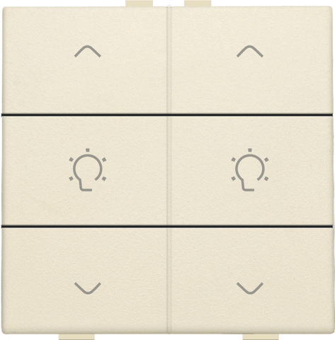 Commande de variateur double pour niko home control cream Niko Home Control