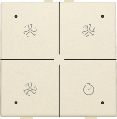 Commande de ventilation avec led pour niko home control cream Niko Home Control