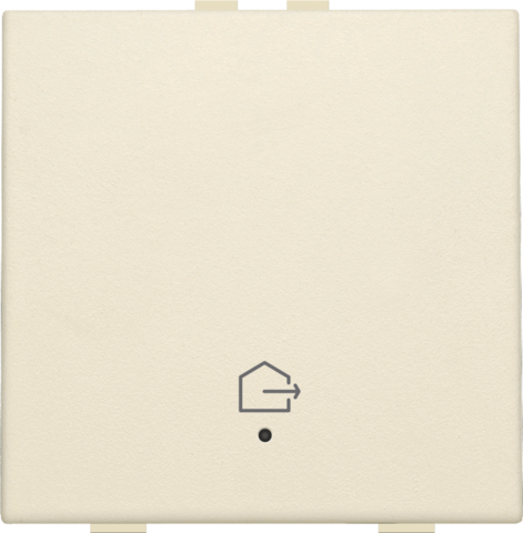 Bouton-poussoir simple avec led, capteurs de confort et symbole cream Niko Home Control