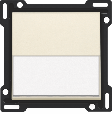 Set de finition avec étiquette pour interrupteur/bouton simple cream