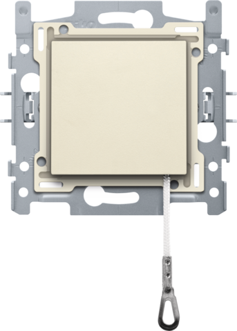 Interrupteur à tirette 10a, assemblé, bornes à connexion rapide cream Niko Original