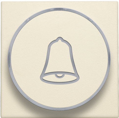 Finition, symbole sonnette, pr bouton-poussoir 6a avec culot e10 cream Niko Original