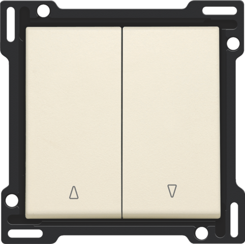 [NK100-65914] Set de finition bouton-poussoir double pour volets cream Niko Original