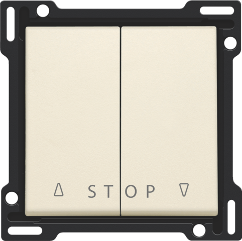 [NK100-65918] Set de finition bouton-poussoir double volets électronique cream Niko Original