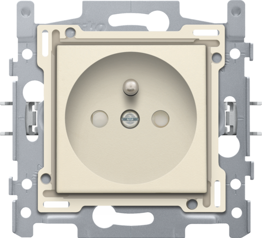 [NK100-66600] Prise avec broche de terre, 28,5mm, assemblée, vis cream