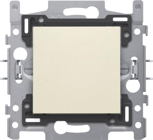 Cache-trou avec décharge de traction, socle et set de finition cream Niko Original