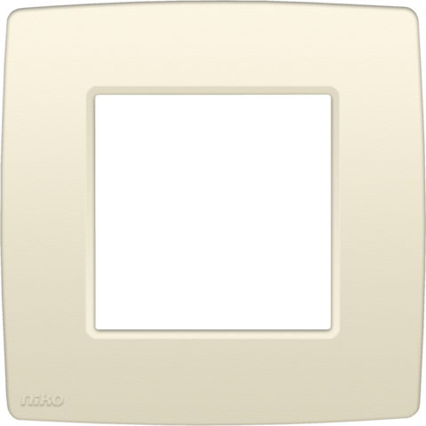 [NK100-76100] Plaque de recouvrement simple cream Niko Original