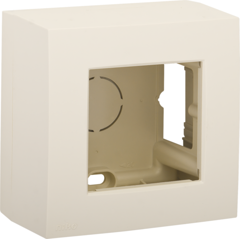 Kit en saillie simple pr monter en saillie 1 appareil à encast. cream Niko Original