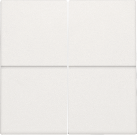 Set de finition interrupteur electr./bouton-poussoir quadruple white Niko Home Control
