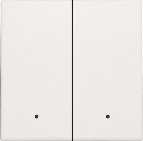 Set de finition interrupteur/bouton dbl électron., avec lentille white Niko Home Control
