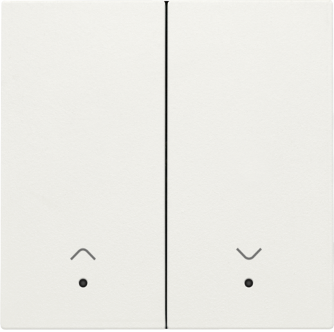 Set de finition interrupteur volets électron. dbl, avec lentille white Niko Home Control