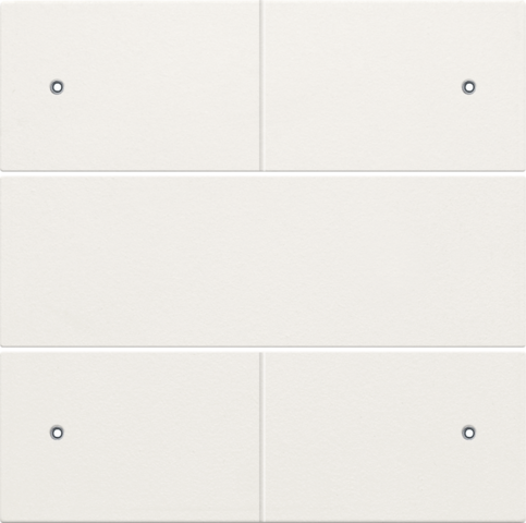 Set de finition bouton-pouss. quadr. libre de potentiel 24v, led white Niko Original