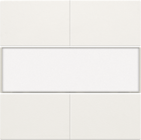 Set de finition avc étiquette pr bouton quadr., libre de potent. white Niko Original