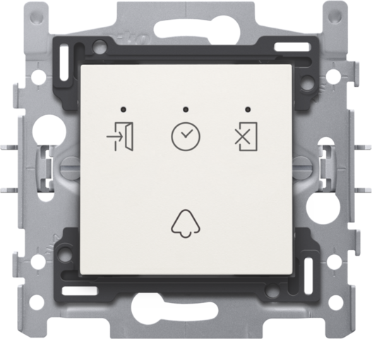 Bouton-poussoir de sonnerie à encastrer pour semaphor white Niko Original