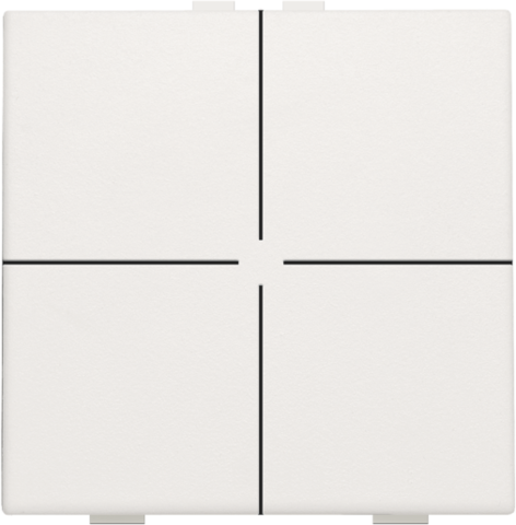 Bouton-poussoir quadruple pour niko home control white Niko Original
