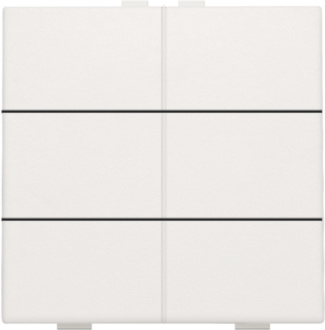 Bouton-poussoir sextuple pour niko home control white Niko Home Control