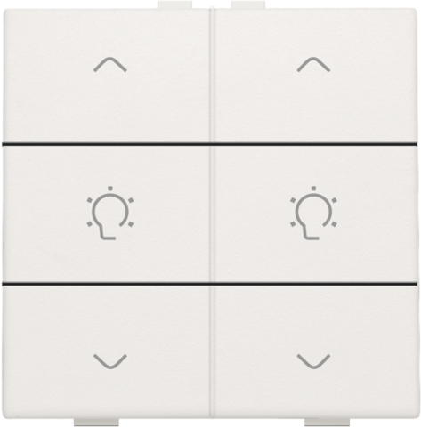 Commande de variateur double pour niko home control white Niko Home Control