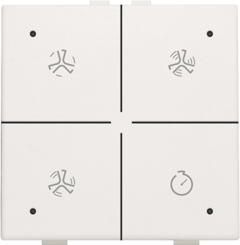 Commande de ventilation avec led pour niko home control white Niko Home Control