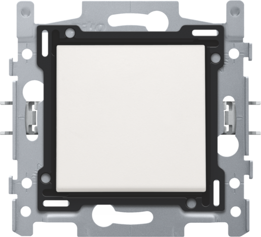 Bouton-poussoir 250v, no, 3 bornes, assemblé, conn. rapide white Niko Original