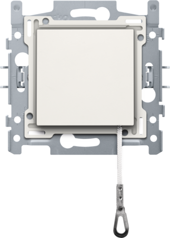 Interrupteur à tirette 10a, assemblé, bornes à connexion rapide white Niko Original
