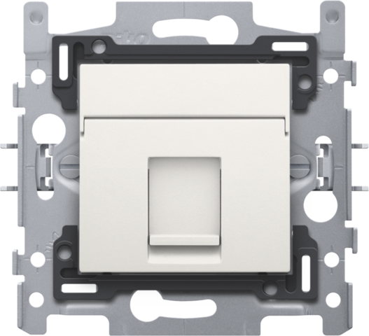 1 connexion rj11 utp, plat, socle et set de finition white Niko Original