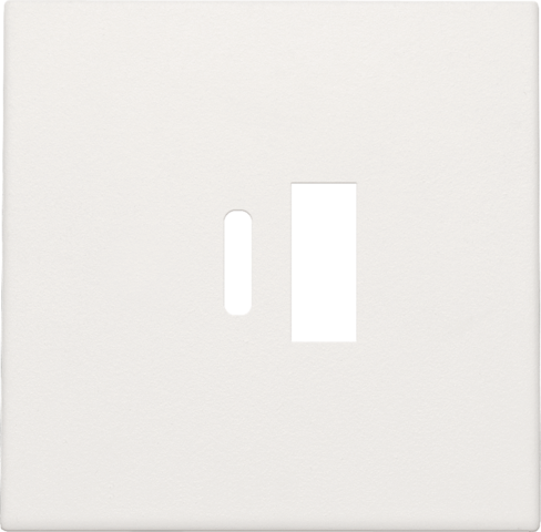 Set de finition double chargeur usb-a et usb-c intelligent white