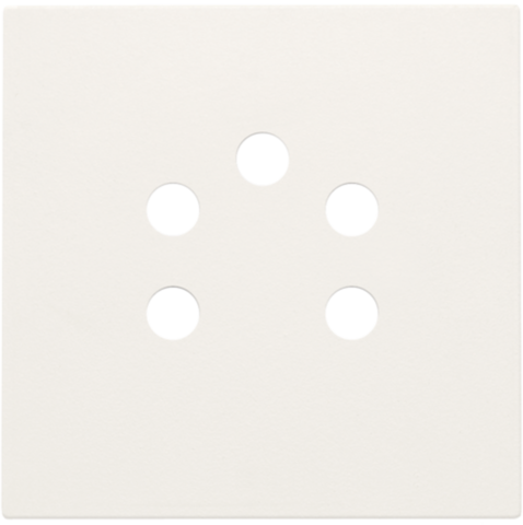 Set de finition prise téléphonique à 5 pôles white Niko Original