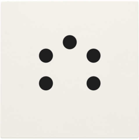 Set de finition prise téléphonique 45x45mm white Niko Original