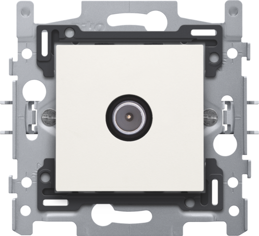 [NK101-69122] Conn. coaxiale simple pour tv, 2 ghz, socle et finition, white Niko Original