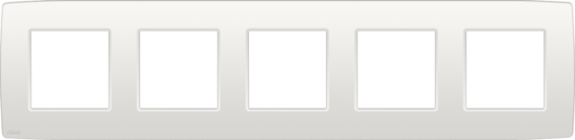 Plaque de recouvrement quintuple avec 71mm d'entraxe white Niko Original