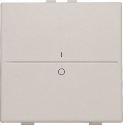 Touche simple i/0 pour interrupteur/bouton sans fil à 2 contacts light grey Niko Home Control