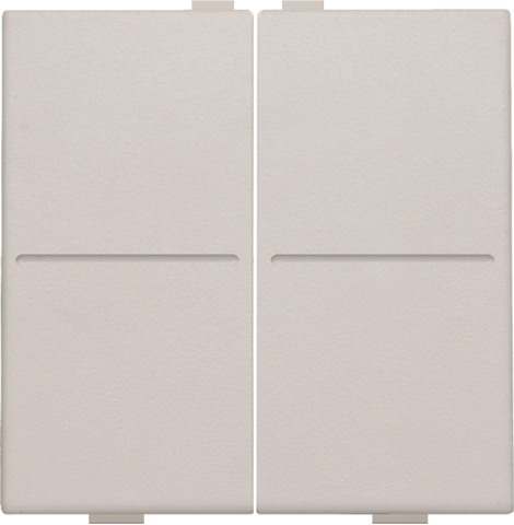 Touche double pour interrupteur/bouton sans fil à 4 commandes light grey Niko Home Control