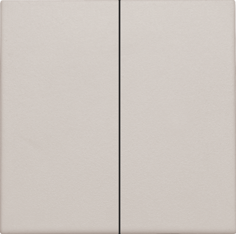 Set de finition interrupteur ou bouton-poussoir double électr. light grey Niko Home Control