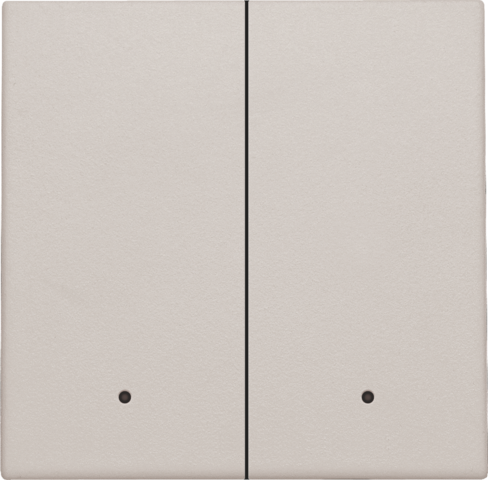 Set de finition interrupteur/bouton dbl électron., avec lentille light grey Niko Home Control