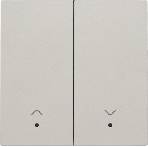 Set de finition interrupteur volets électron. dbl, avec lentille light grey Niko Home Control