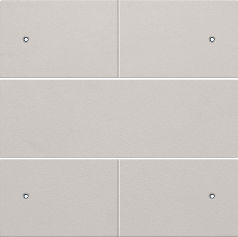 Set de finition bouton-pouss. quadr. libre de potentiel 24v, led light grey Niko Original