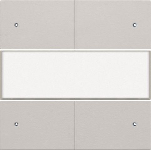 Set de finition bouton quadr., libre de potent., étiquette, led light grey Niko Original