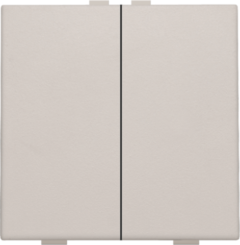 Bouton-poussoir double pour niko home control light grey Niko Original